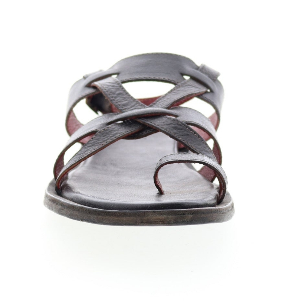 SOLD Bed Stu Manati II Black Strappy Sandals Sz 10 Genuine Leather - Picture 6 of 7